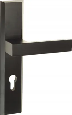 Produktbild von Türgriff Türbeschlag Haustürgriff FEINZ außen - 72 mm - Schwarz - Modernes Design - Robuste Qualität - Einfache Montage