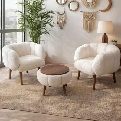Obrázok produktu pre Hanah Home, kvalitná súprava stolíkov (3 kusy) – dub Sapphire, 100% melamín