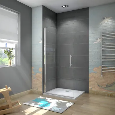 Produktbild von Walk in Duschkabine 70x185cm Pendel-Duschwand 6mm Nanoglas begehbare dusche Duschabtrennung