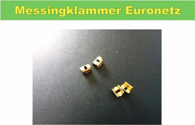 Produktbild von Messingklammer klein für Netzreperatur Euronetz Euronetze