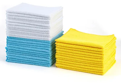 Produktbild von A. Basics Mikrofaser- Reinigungstuch, 36 Stück, Bunt, 30.5 x 40.5 cm