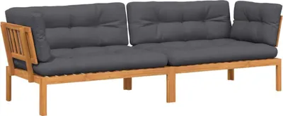 Produktbild von vidaXL Garten-Ecksofas aus Paletten mit Kissen 2 Stk Massivholz Akazie