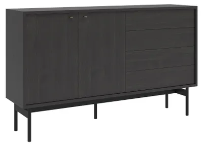 Produktbild von Selsey Olar II - Sideboard 2-türig, Portland Esche Schwarz, 154 cm