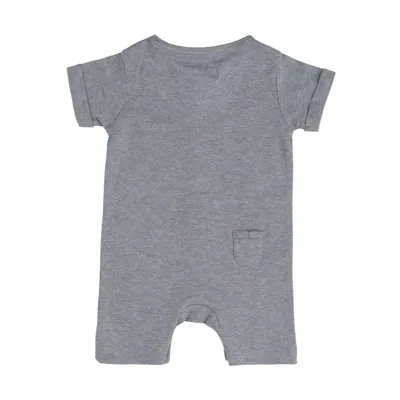 Produktbild von Baby's Only Strampler kurzer Ärmeln Melange - Grau - 62 - 100% Baumwolle