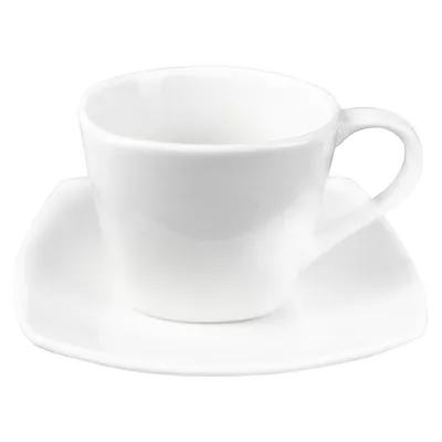 Produktbild von ECHTWERK 20-teiliges Kombiservice "Classic" Modern-Design, Elegantes weißes Geschirrset aus Porzellan