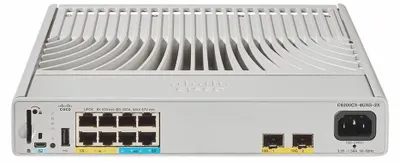 Image de Cisco Catalyst 9200CX - Avantage réseau - Commutateur - compact - L3 - géré - 4 x 10/100/1000 (UPOE) + 4 x 100/1000/2.5/5/10G (UPOE) + 2 x 10 Gigabit SFP+ (uplink) - montable en rack - UPOE (240 W)