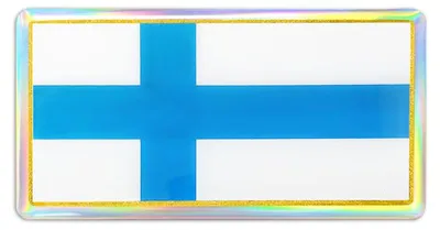 Obrázok produktu pre 3D nálepka s motívom fínskej vlajky