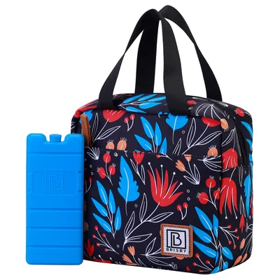 Produktbild von Brisby Kühltasche – Lunchtasche – 4 Liter – 4-lagige Isolierung – Nachtblume