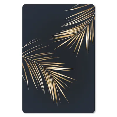 Produktbild von MuchoWow® Mauspad Mousepad Farne - Pflanzen - Gold 18x27 cm - Mousepads - Maus Mat - Pad - Mausunterlage