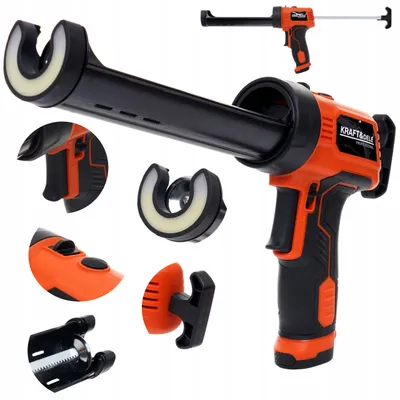 Zdjęcie produktu dla Wyciskacz Pistolet Do Silikonu Kleju Mas Akumulatorowy Mocny Kd10783