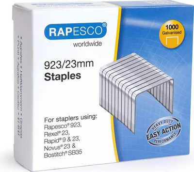 Produktbild von RAPESCO Heftklammern 923/23 verzinkt 1.000 Stück