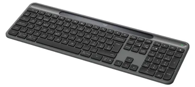 Imagen del producto de Logitech Signature Slim Solar + K980, inalámbrico, con tecnología inalámbrica RF y Bluetooth, distribución QWERTZ, color grafito