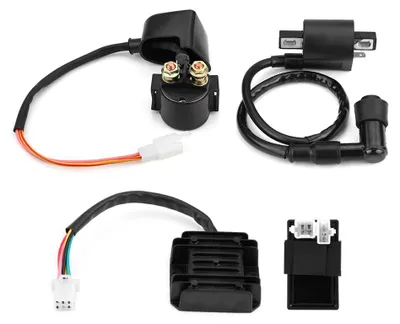 Zdjęcie produktu dla Cewka CDI, prostownik regulatora, solenoid do quadów, motocykli terenowych, ATV i buggy o pojemności 150cc i 250cc