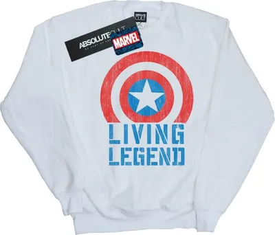 Produktbild von Marvel - "Living Legend" Sweatshirt für Herren BI42049 (XL) (Weiß)