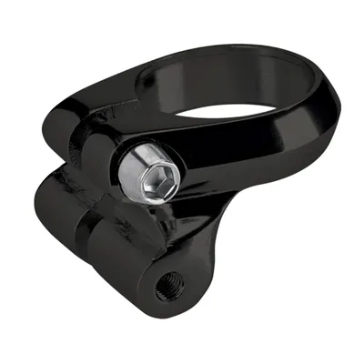 Produktbild von Elektra Sattelklemme mit Gepäckträger Aufnahme Sattelstützenklemme Fahrrad 31,8 mm 28,6 mm Sattelrohrschelle Sattelschelle