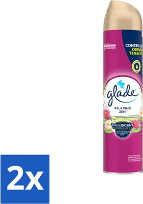 Zdjęcie produktu dla Glade - Odświeżacz powietrza w sprayu - Relaxing Zen - 300 ml - Value pack - 2 szt