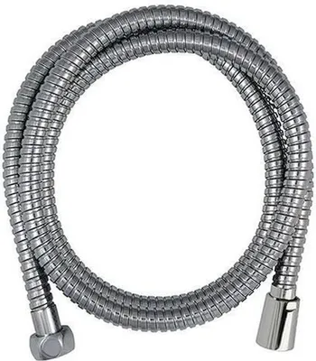 Produktbild von Duschschlauch mit verdrehsicheren Metallmuttern – Durchflussbegrenzer – 1,50 m – verchromter Edelstahl