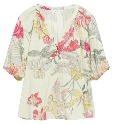 Produktbild von comma Strukturierte Bluse mit Tunikaauschnitt