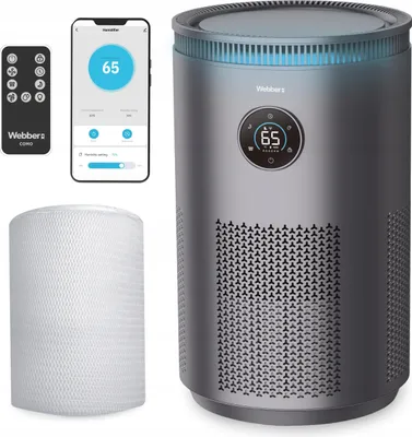 Zdjęcie produktu dla Nawilżacz wyparny Webber COMO EH4001 UV-C WiFi ATR 360° 5L LAMPY UVC