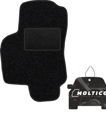 Produktbild von moto-MOLTICO Fahrer Fußmatte Auto Velours Fahrerseite Autoteppiche Schwarz Fahrermatte 1-teilig passend für Opel Astra G 1998-2004