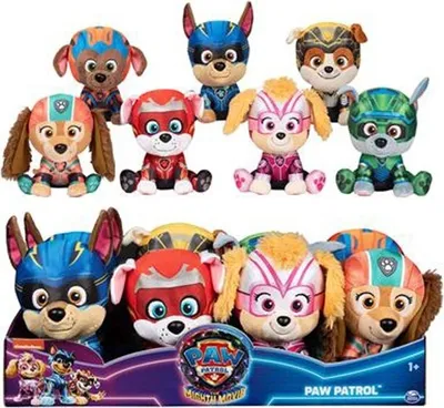Produktbild von PAW Patrol Gund : Der Mighty Kinofilm, Marshall-Plüschtier, offiziell lizenziertes Plüschtier für Kinder, 15,24cm groß, Spielzeug-Hund, 1 Jahr(e)