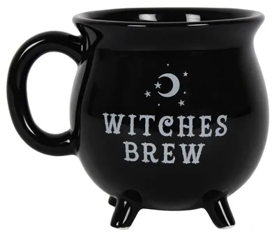 Produktbild von Schwarzer Hexenkessel ";Witches Brew"; Kaffeebecher