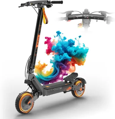 Immagine prodotto di G2 Ultra - Scooter elettrico pieghevole - Batteria 48 V 18 Ah - Pneumatici 10'' - Autonomia 55 km - Freni anteriori e posteriori - Freno elettrico - Nero