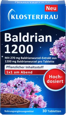 Zdjęcie produktu dla Klosterfrau Valerian 1200 Tablets 30 kapsułek