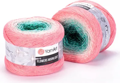 Produktbild von YarnArt Flowers Moonlight Wolle Ombré, 1000m/260g, Baumwolle & Polyester, Vielseitig