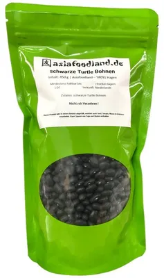 Produktbild von Asiafoodland - schwarze Bohnen - Black Turtle Beans - 450g