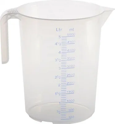 Obrázek produktu pro hünersdorff odměrka (5000 ml polypropylen transparentní / D203xH257mm) - 939500