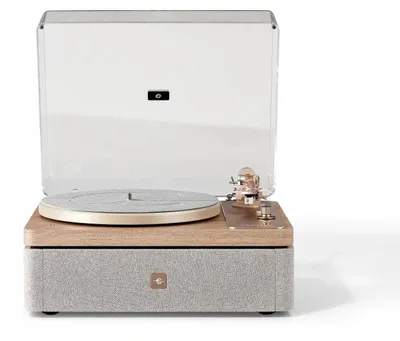 Produktbild von Crosley E100A Plattenspieler in Naturholz & Hellgold