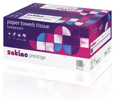 Produktbild von Satino Papierhandtuch 276600 20,6x32cm 2lg. W-Falz 3.000Bl.