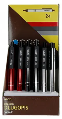 Produktbild von Grand GR-0651 Kugelschreiber Metallgehäuse Blaue Tinte