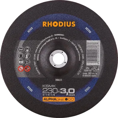 Produktbild von Rhodius Trennscheibe KSMK 230x3,0x22,23mm Stahl Alphaline - 200652
