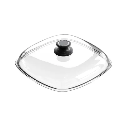 Zdjęcie produktu dla Pokrywka kwadratowa AMT Gastroguss przykrywka do garnków patelni żaroodporna 28x28 cm