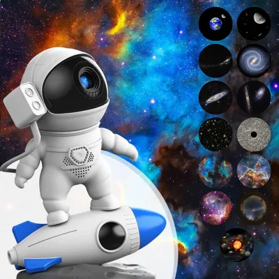 Obrázek produktu pro Projektor galaxie ve stylu kosmonauta | Domácí planetárium pro děti