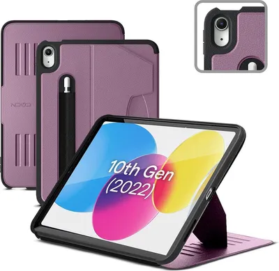 Produktbild von Zugu Case Hülle iPad (10th gen/A16) – Verstellbarer Magnetständer mit 8 Winkeln – Sichere Magnetmontage auf jeder Metalloberfläche – Automatisches Schlafen/Wachen mit schützender magnetischer Abdeckung