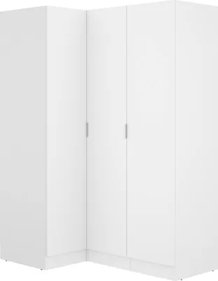 Produktbild von Vente-unique Listowel, Weiß, Garderobe, 8 Regale, 3 Tür(en), Weiß, Partikelbord