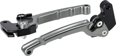 Produktbild von Set: CNC-Handhebel ZT-Tuning für Trommelbremse mit ABE, Titan eloxiert - für Simson