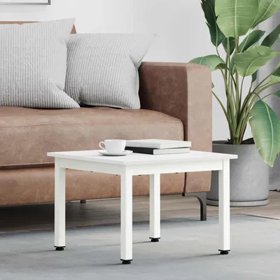Immagine prodotto di Maison Exclusive - Tavolino bianco 50 x 50 x 36 cm Legno di pino massiccio