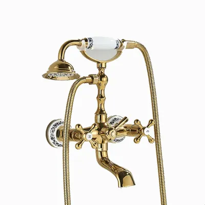 Immagine prodotto di Miscelatore da bagno KRAN retro GOLD ottone HIMEA oro LAUFERI