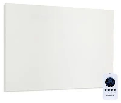 Obrázok produktu pre Klarstein Infračervený ohrievač s termostatom, elektrický ohrievač 580 W, infračervený ohrievač s obrazovou potlačou pre montáž na stenu, IR panel s diaľkovým ovládaním a časovačom, elektrický plochý radiátor, nástenný ohrievač bez tvorby CO2