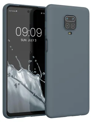 Produktbild von kwmobile Handyhülle für Xiaomi Redmi Note 9S / 9 Pro / 9 Pro Max Hülle - TPU Case - Kabelloses Laden - Schutzhülle Cover in Dunkler Schiefer