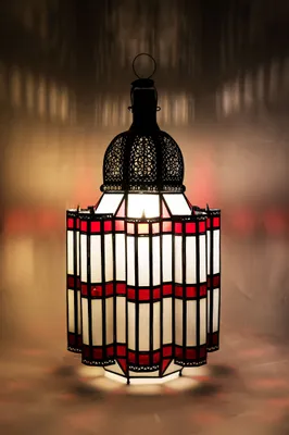 Produktbild von Orientalische Laterne aus Metall & Glas Samsara 100cm groß | Marokkanische Gartenlaterne für draußen, Innen als Bodenlaterne | Marokkanisches Gartenwindlicht Windlicht hängend oder zum hinstellen