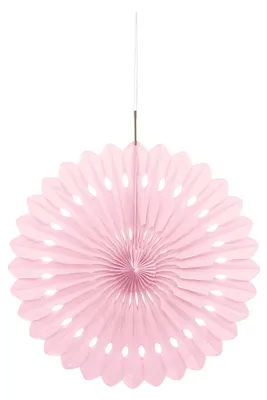Produktbild von Rosette aus Papier in Puderrosa 40 cm Hängedeko - Einheitsgröße