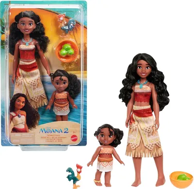 Produktbild von Disney Princess Disney Moana 2 Moana & Simea Sister Set, Modepuppe, Weiblich, 3 Jahr(e), Junge/Mädchen, 250 mm, Mehrfarbig