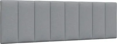 Image de Coussin de tête de lit Hanko gris clair 160 cm tissu