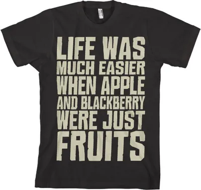Produktbild von Life Was Easier... T-Shirt - Medium - Black