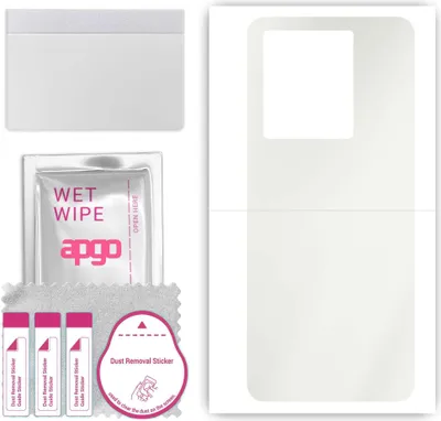 Produktbild von apgo Rückseite Schutzfolie, Matt, kompatibel mit Vivo IQOO Neo6 India, Hinten Hydrogel-Displayschutzfolie mit Positionierhilfe, kratzfest, einfache Montage